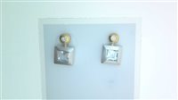 Orecchini Sommer Donna in Oro Acquamarina B&B ACQ DIA CT 0.04 G/VS - B&B ACQ DIA CT 0.04 G/VS